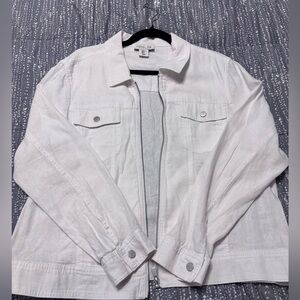 Rachel Zoe White Jean Jacket
